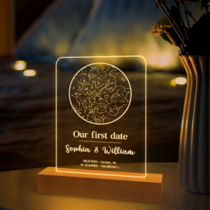 Custom cancellation chart lamp, a creative Valentine's Day gift for him.