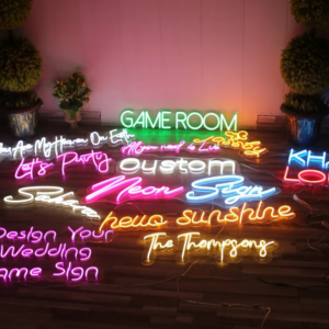 Personalized neon lights, an exciting and modern Valentine's gift for him.