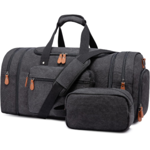 Stylish duffel bag, perfect for his weekend trips