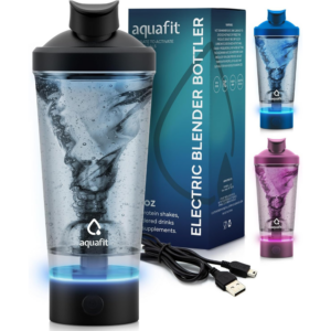 Electric protein shaker bottle for the fitness enthusiast