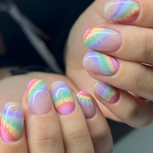 Tie die nails