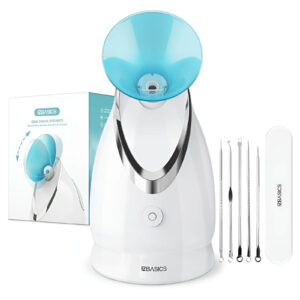 A portable facial steamer for deep cleansing and skin hydration.