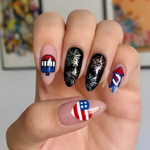 4th of july nails