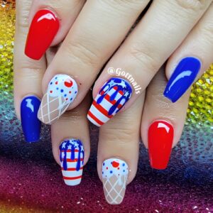 4th of july nails