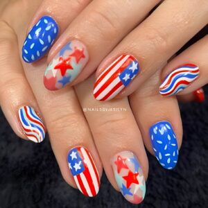 4th of july nails