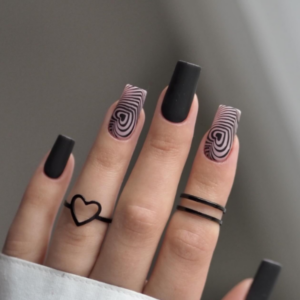 Beautiful black nails