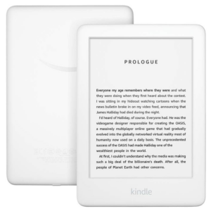 Amazon Kindle e-reader, perfect for book lovers to enjoy their favorite reads on the go.