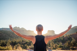 Serene outdoor nature walk, enjoying fresh air and natural beauty, a peaceful way to connect with yourself this Valentine’s Day.