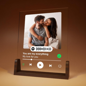 ustom Spotify plaque with a favorite song and photo, a unique and music-themed gift. Perfect gift for Valentine's Day