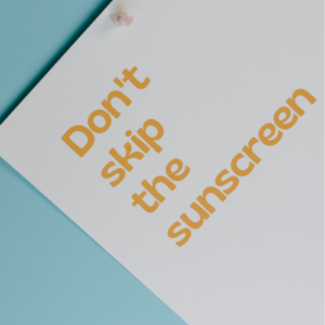 Don't skip the sunscreen even though you have oily skin