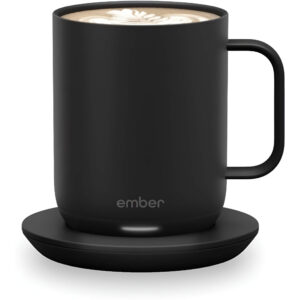 Ember Smart Mug to keep coffee or tea warm while reading.