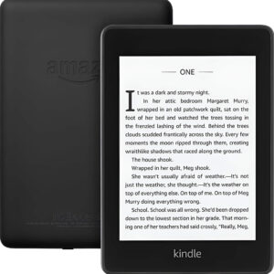 Lightweight Kindle e-reader for book lovers who enjoy digital reading on the go.