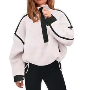 Cozy Sherpa pullover to keep mom warm during colder days.