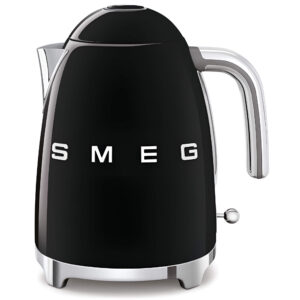 Chic SMEG 7-cup kettle in black for stylish tea or coffee moments. Mother's Day Gift