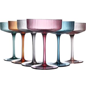 Vintage coupe glasses for mom to enjoy her favorite drinks.